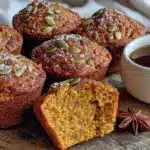 healthy Greek yogurt pumpkin muffins - featured image