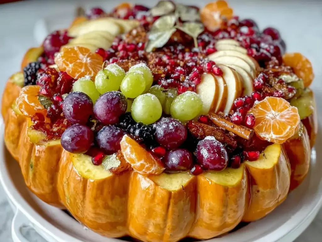 healthy halloween fruit tray - featured image