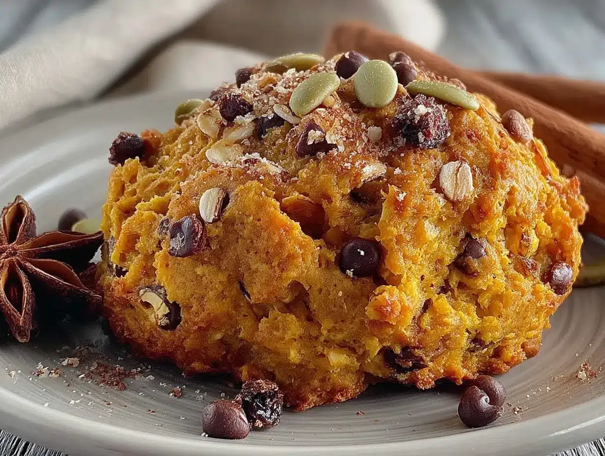 healthy pumpkin oat breakfast cookies preparation steps