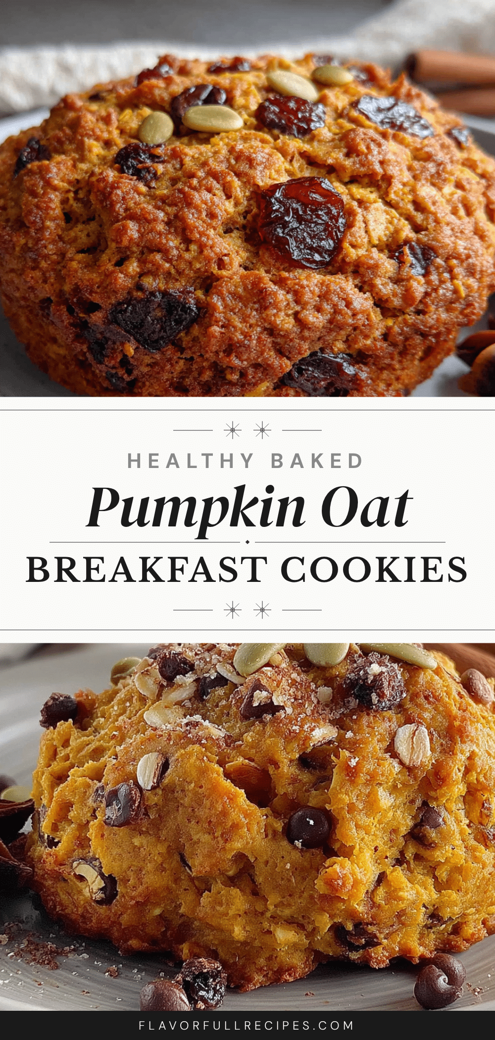 healthy pumpkin oat breakfast cookies recipe