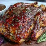 herb butter spatchcock turkey - featured image