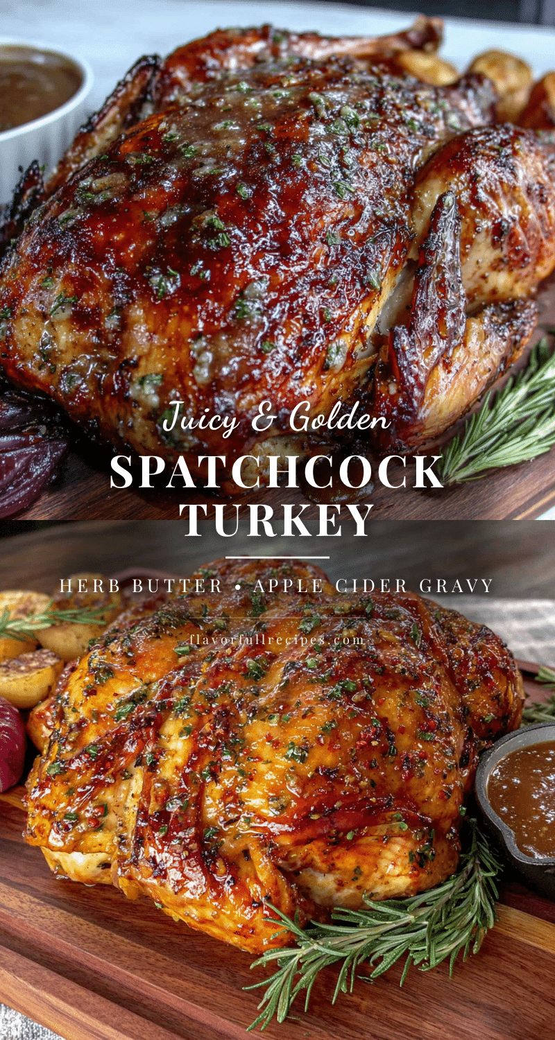 herb butter spatchcock turkey recipe