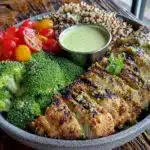 high-protein chicken meal prep bowls - featured image