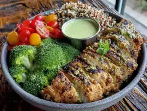 high-protein chicken meal prep bowls - featured image