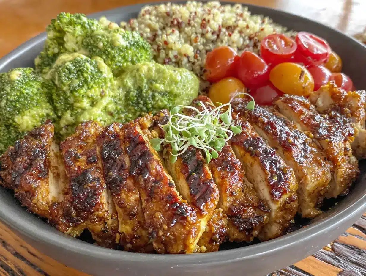 high-protein chicken meal prep bowls preparation steps