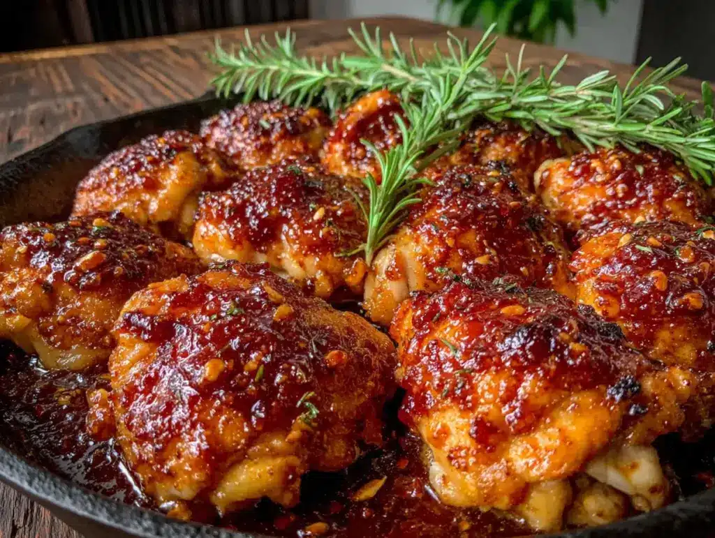 honey garlic chicken thighs - featured image
