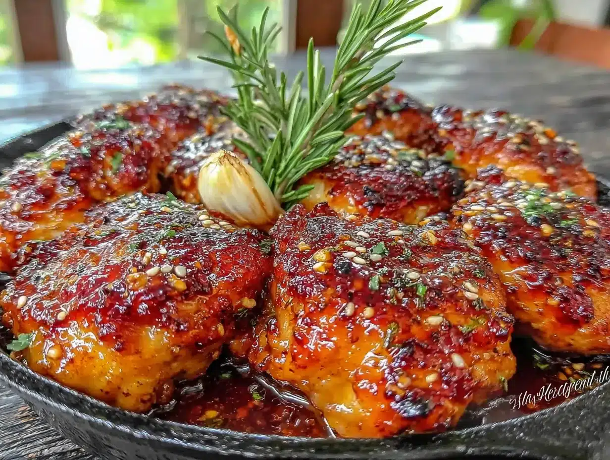 honey garlic chicken thighs preparation steps