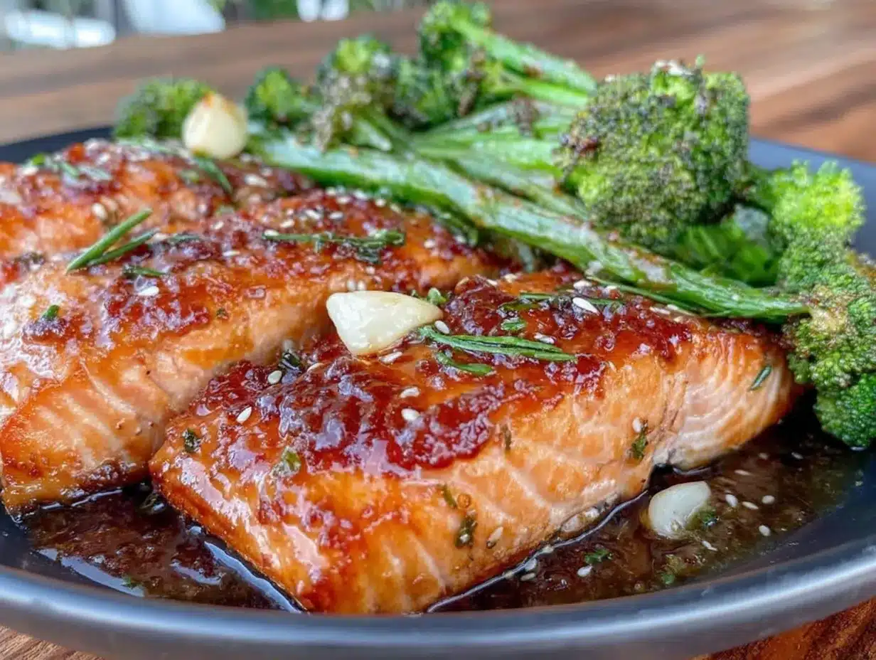 honey garlic salmon preparation steps