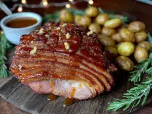 honey glazed ham - featured image