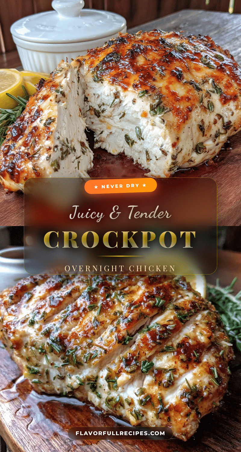 juicy overnight crockpot chicken breast recipe