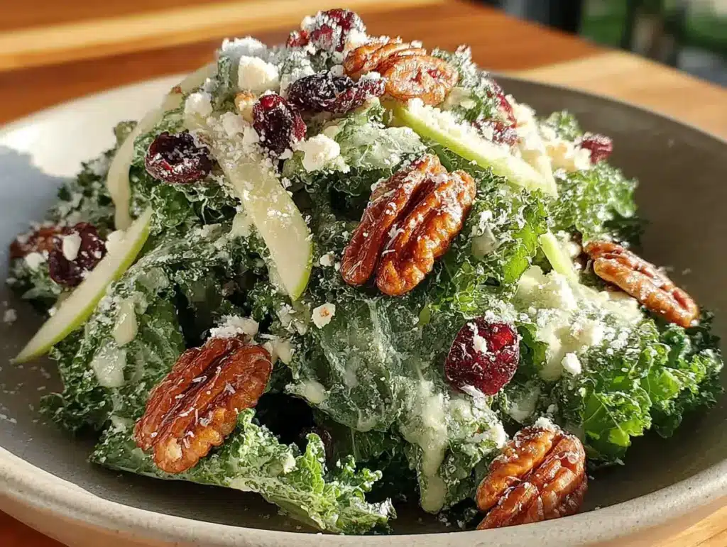 kale and apple salad - featured image