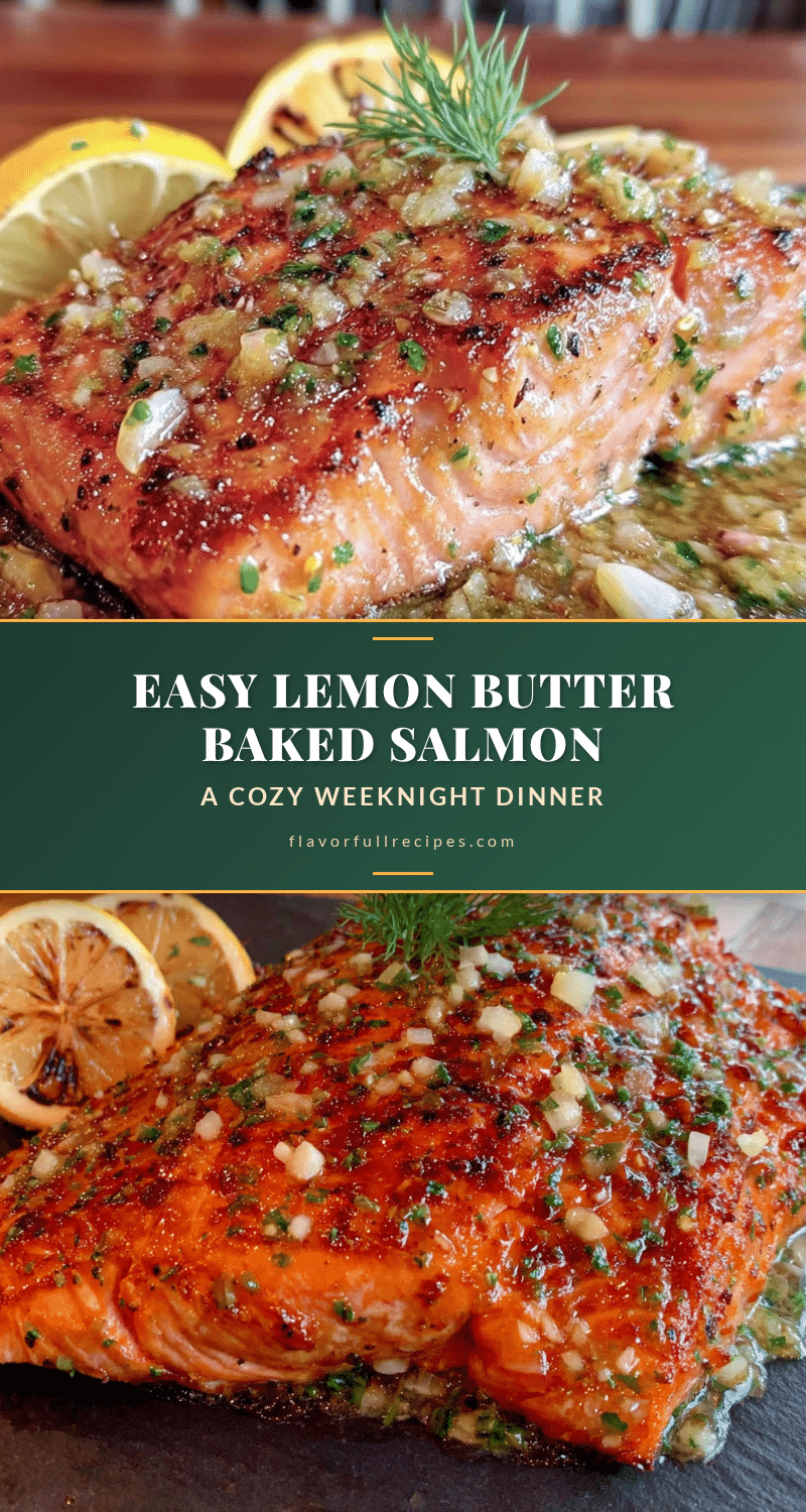 lemon butter baked salmon recipe