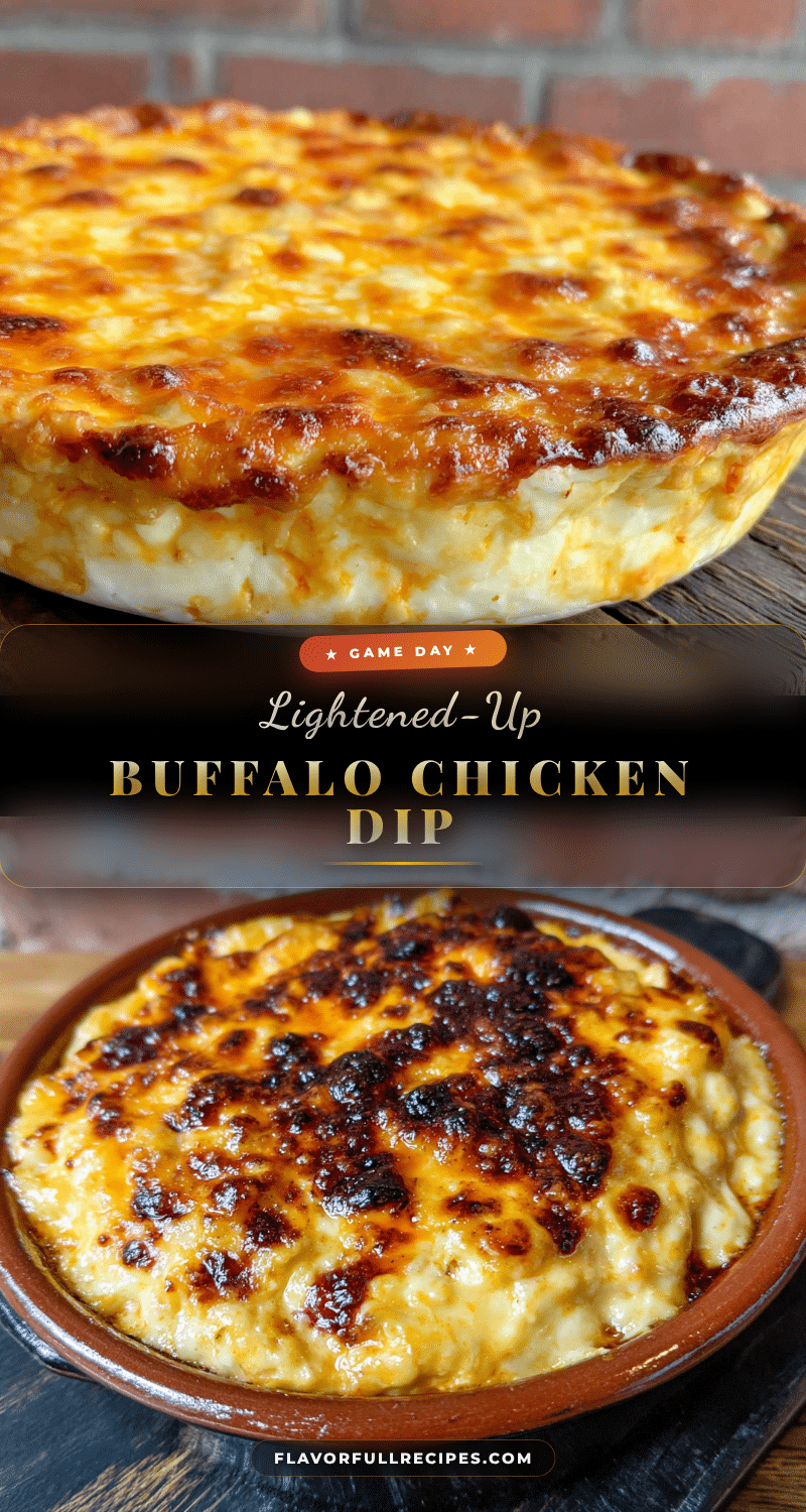 lightened up buffalo chicken dip with crispy cheese recipe