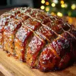 lighter classic meatloaf with brown sugar glaze - featured image