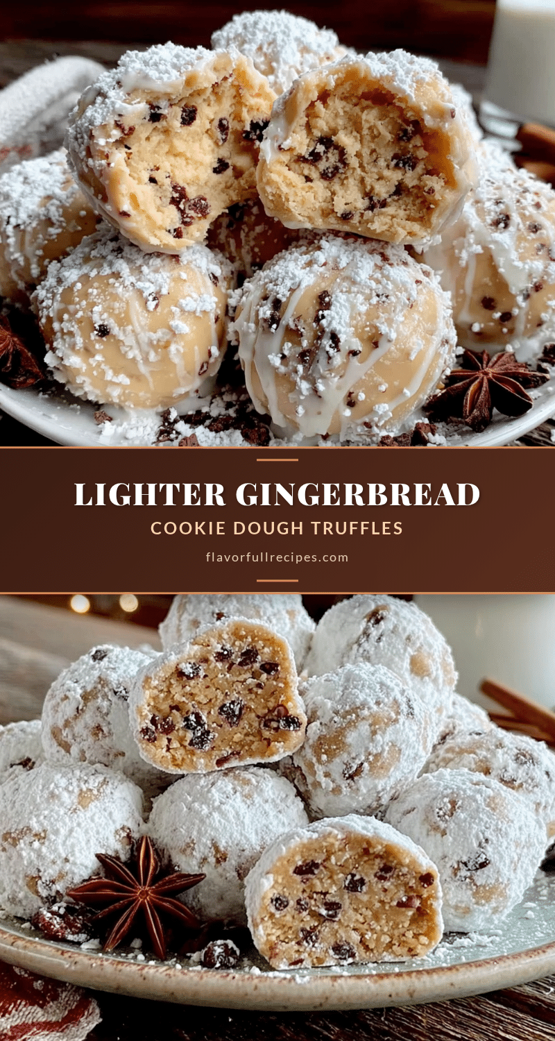 lighter gingerbread cookie dough truffles recipe