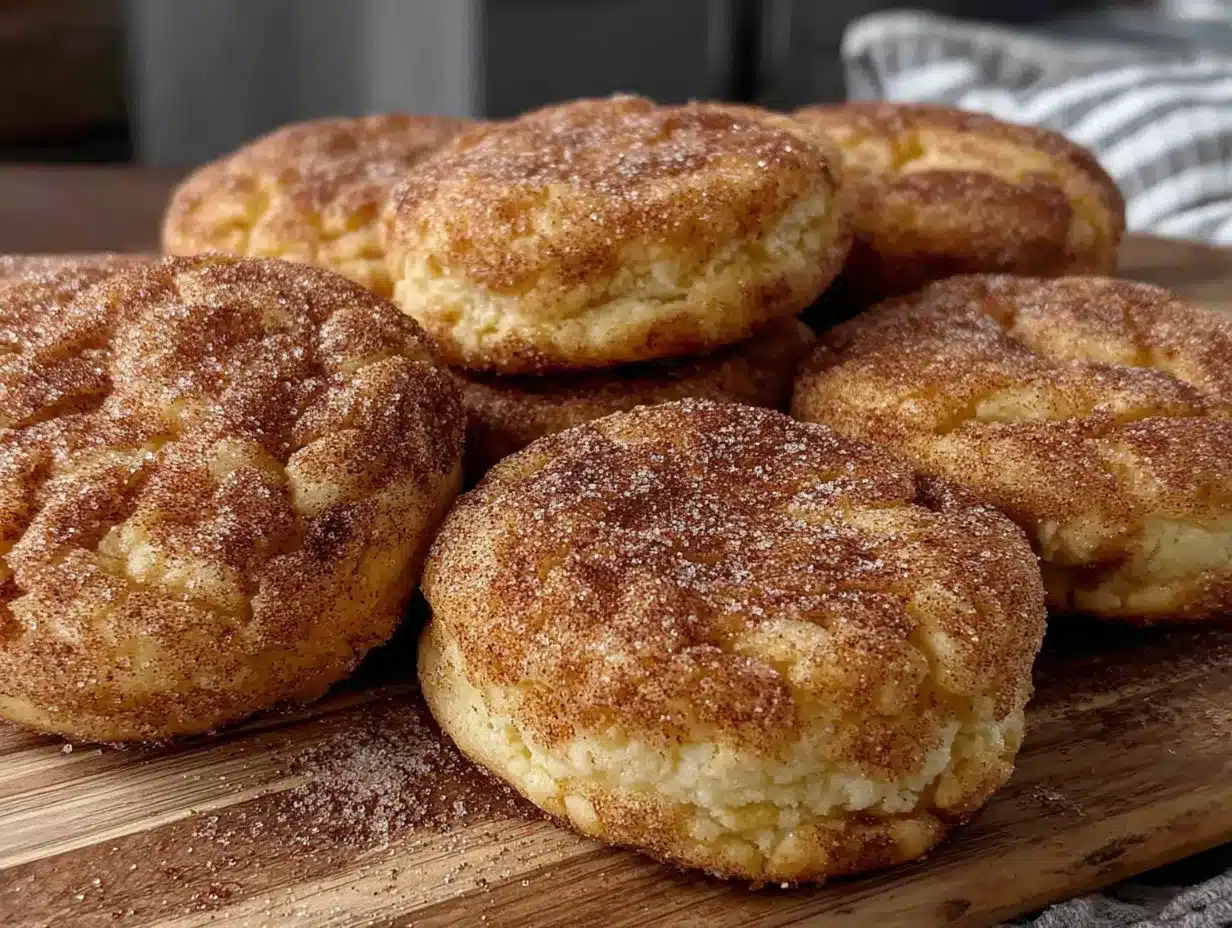 lighter small-batch snickerdoodle cookies preparation steps