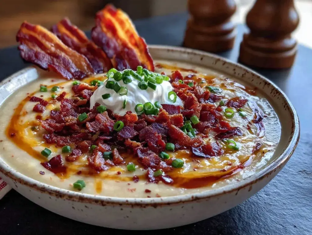 loaded baked potato soup - featured image