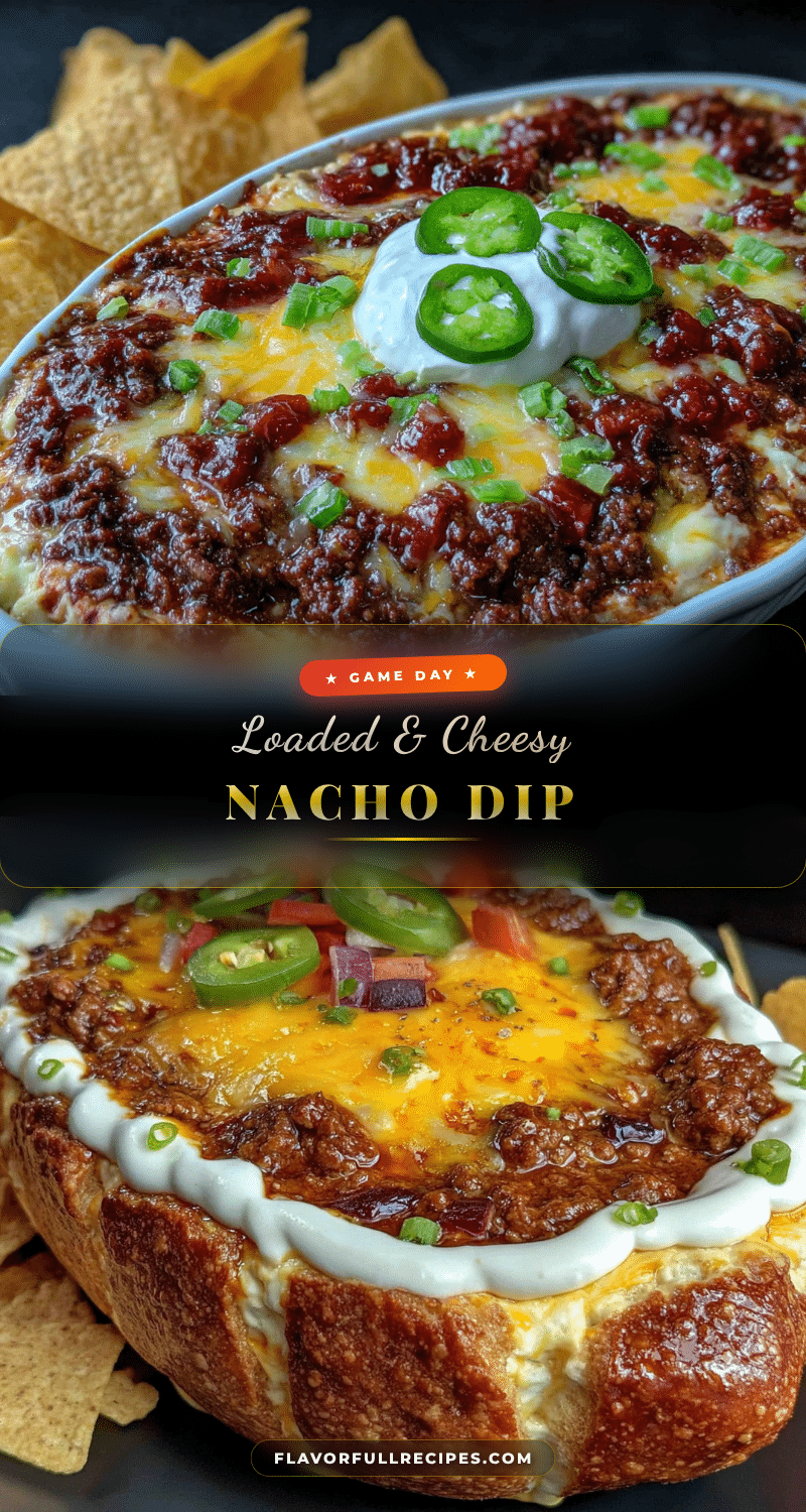loaded nacho football dip with ground beef recipe