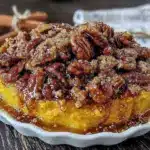 maple bourbon sweet potato casserole - featured image