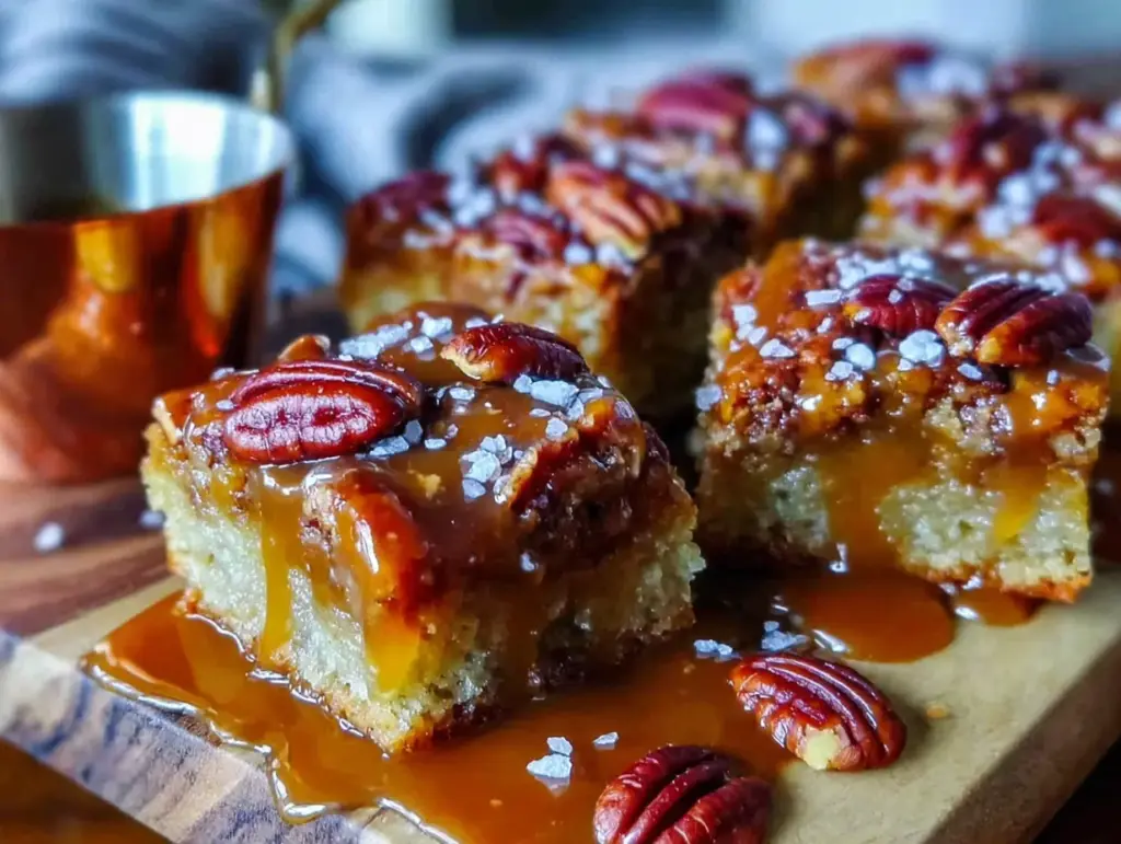maple pecan blondies - featured image
