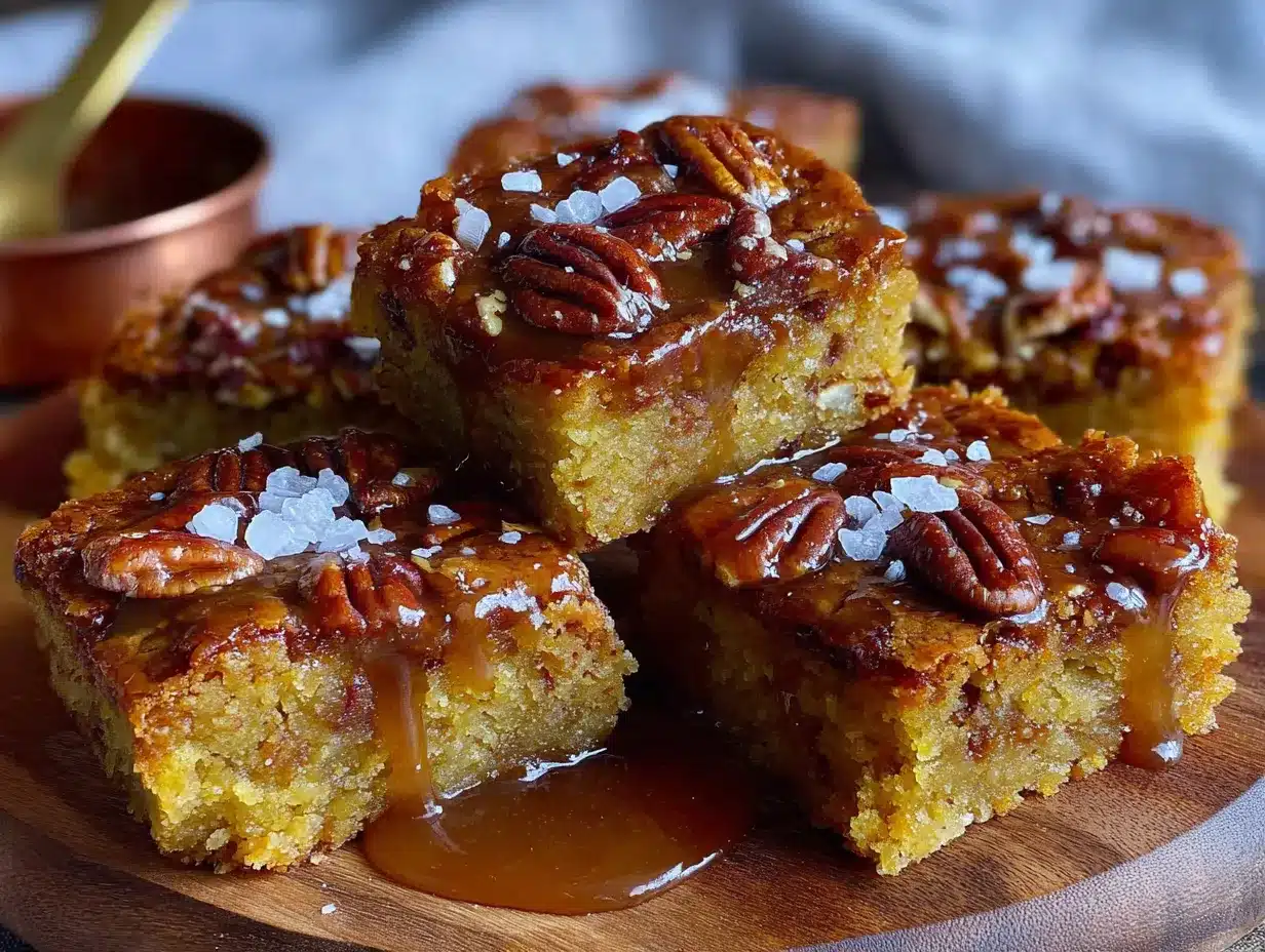 maple pecan blondies preparation steps