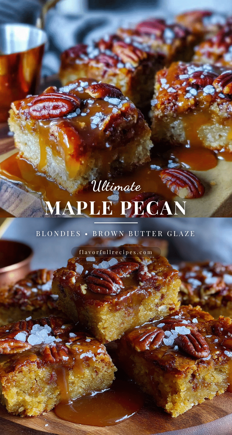 maple pecan blondies recipe