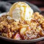 miso caramel apple crumble - featured image