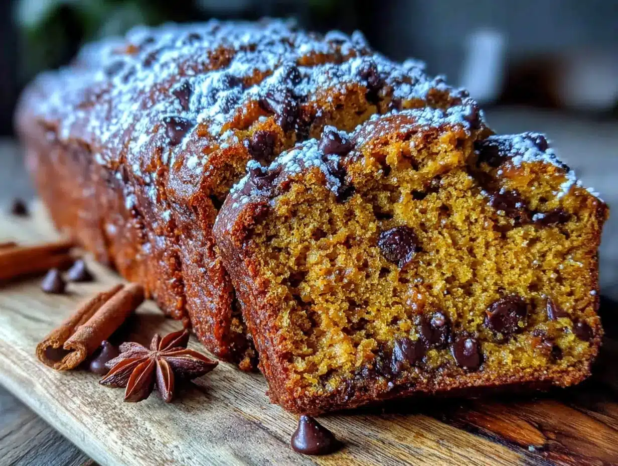 moist chocolate chip pumpkin banana bread preparation steps