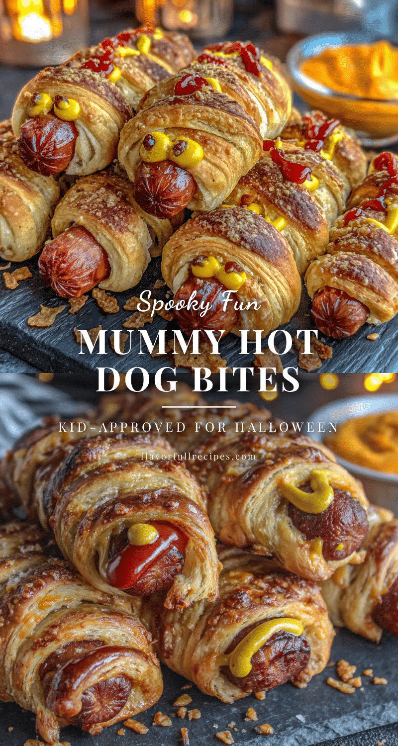 Mummy Hot Dog Bites recipe