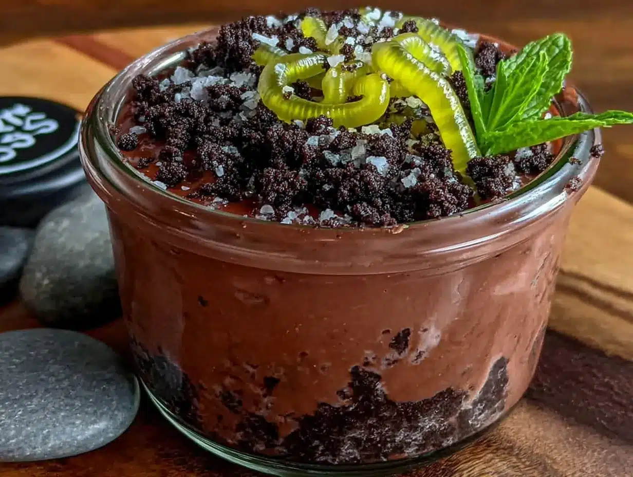 no-bake dirt cups with gummy worms preparation steps