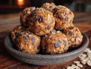 no-bake peanut butter protein balls - featured image