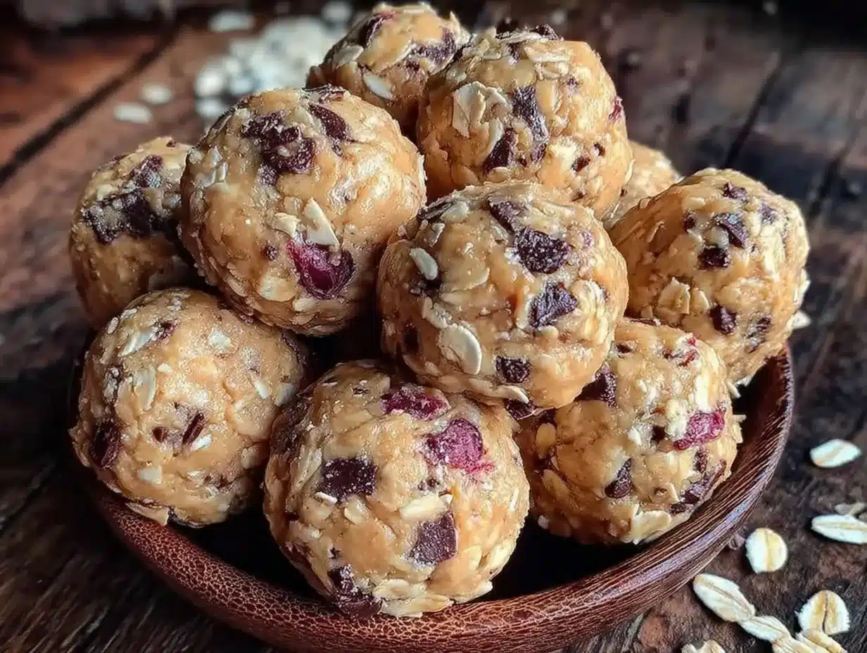 no-bake peanut butter protein balls preparation steps