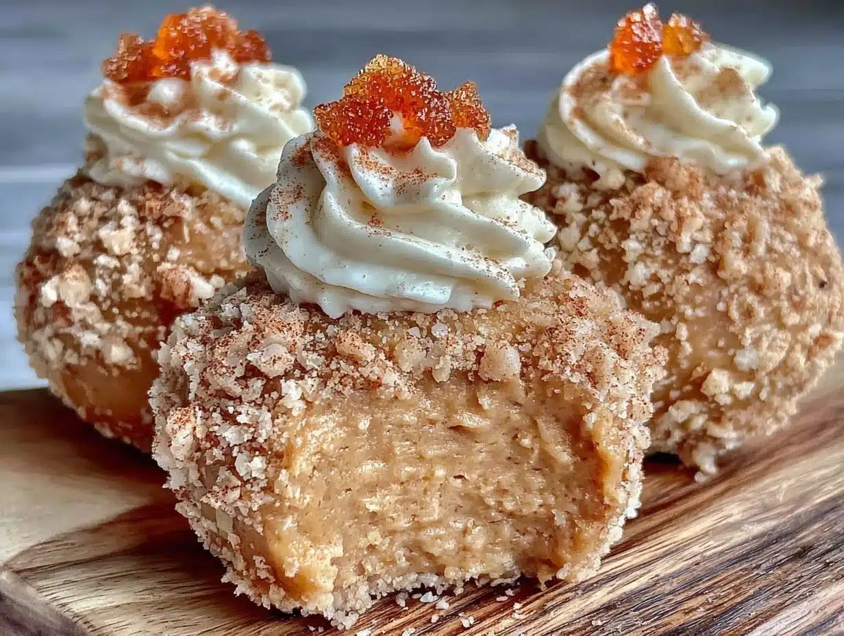 no-bake pumpkin cheesecake bites - featured image