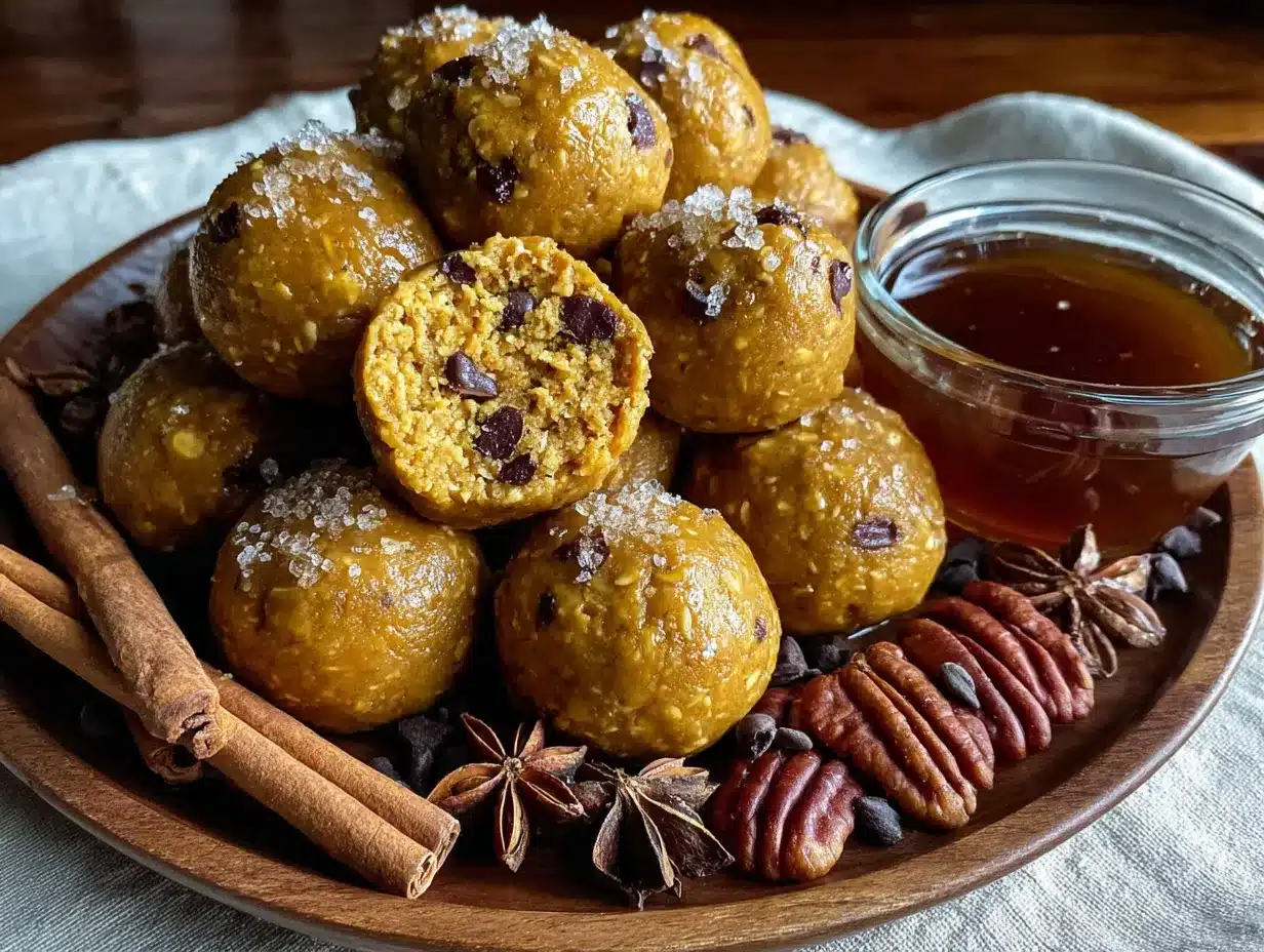 no-bake pumpkin pie energy bites preparation steps