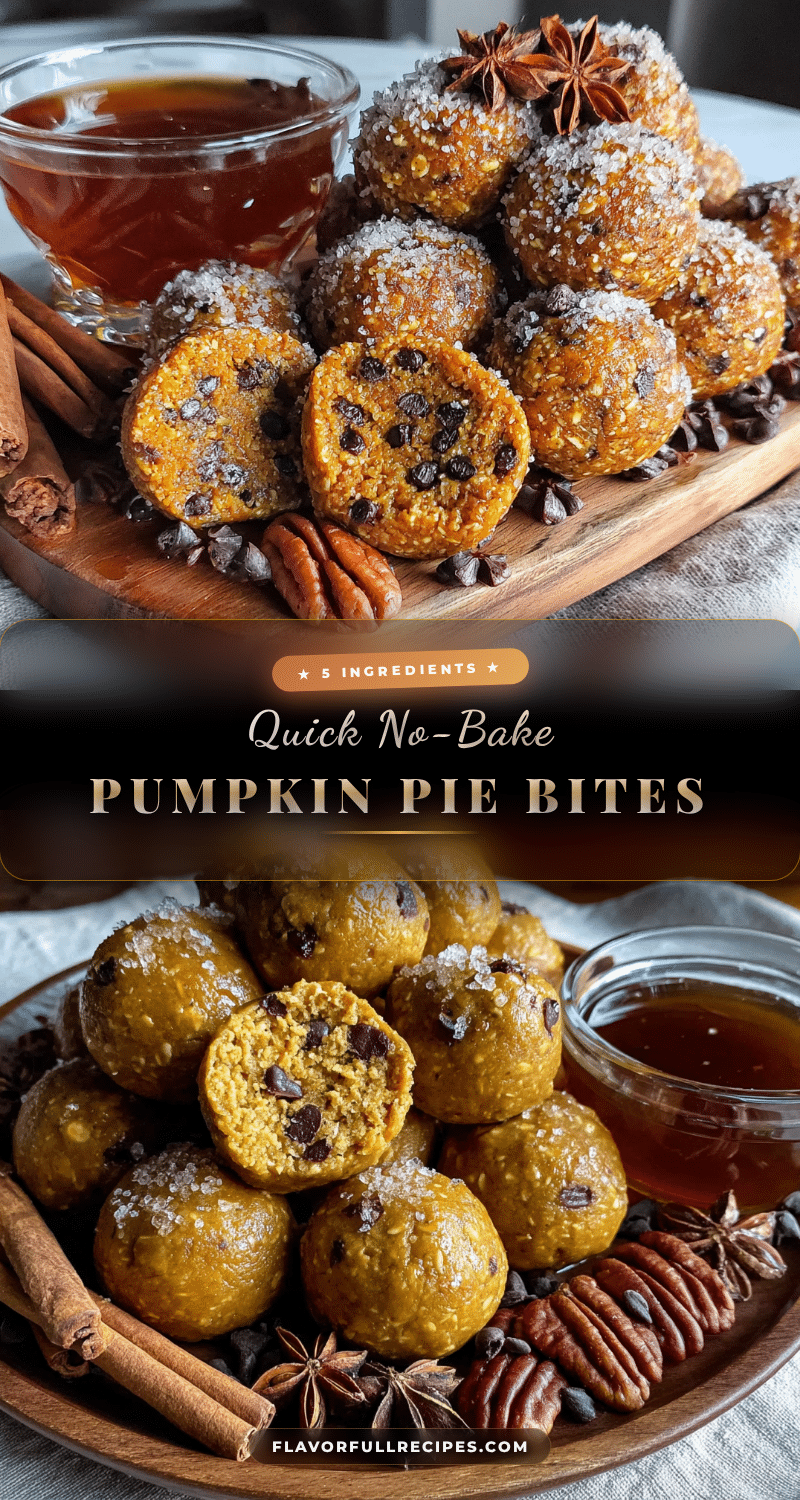 no-bake pumpkin pie energy bites recipe