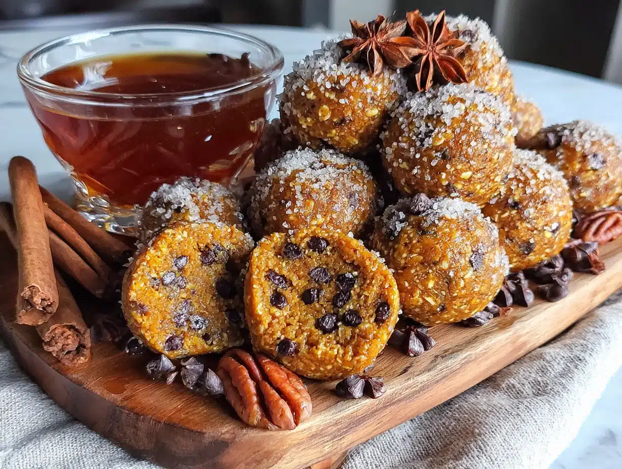no-bake pumpkin pie energy bites - featured image