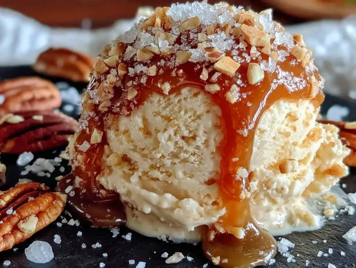 no-churn salted caramel ice cream preparation steps