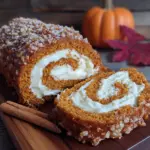 no-crack pumpkin roll with cream cheese filling - featured image