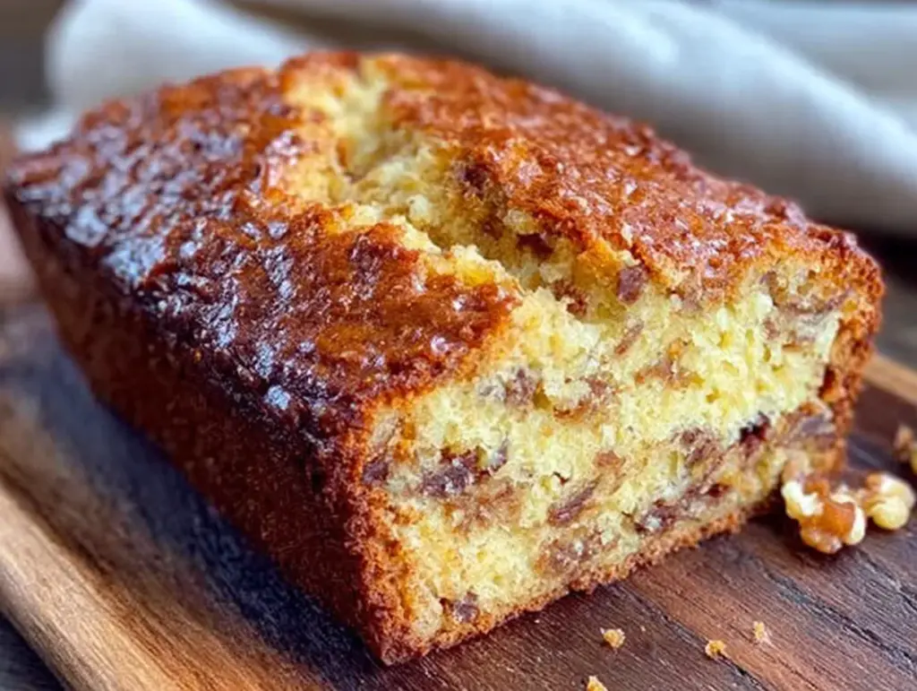 one bowl banana walnut bread - featured image