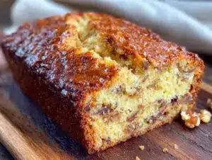 one bowl banana walnut bread - featured image