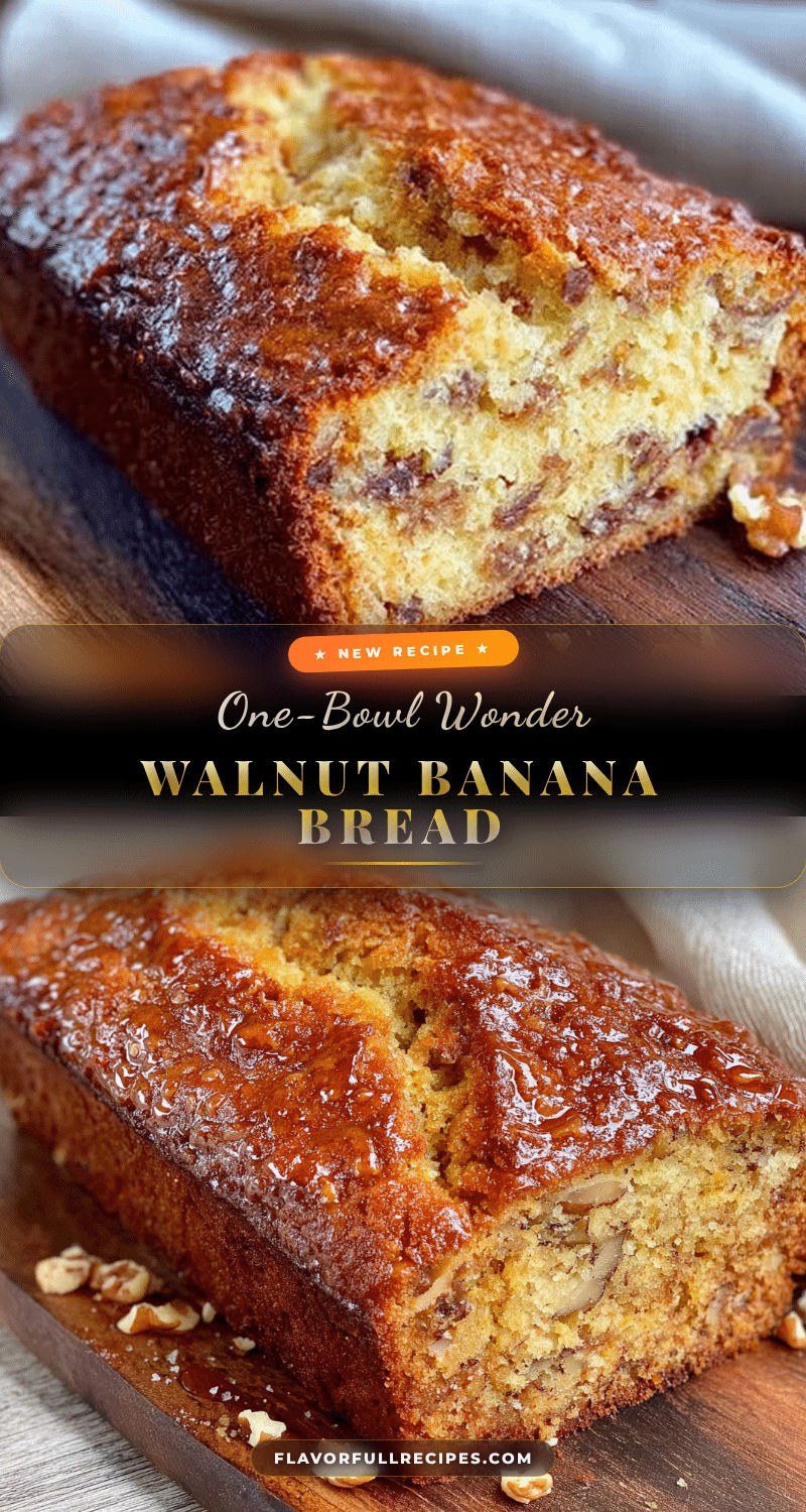 one bowl banana walnut bread recipe