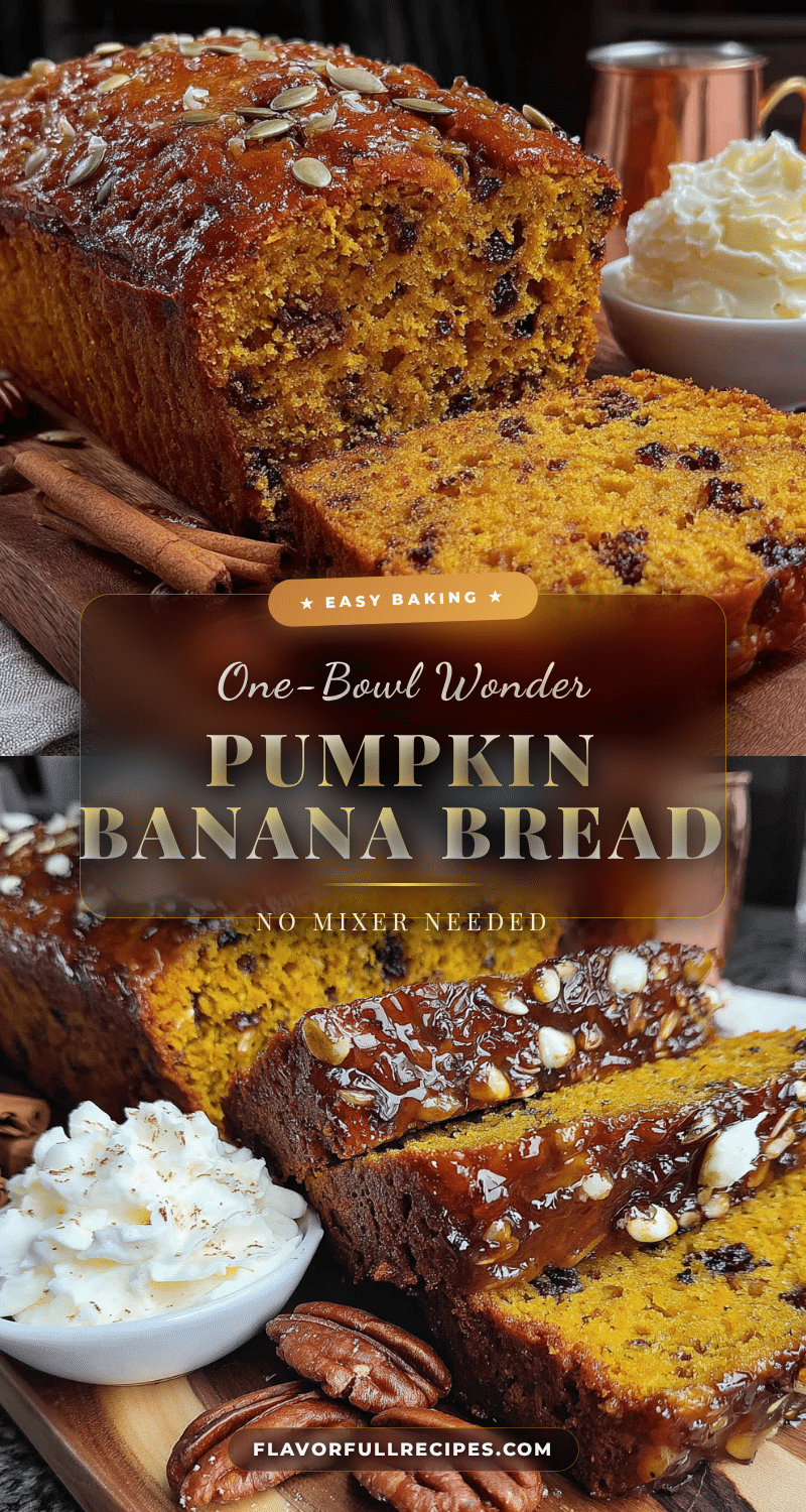 one bowl pumpkin banana bread recipe