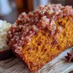 one-bowl pumpkin bread with streusel - featured image
