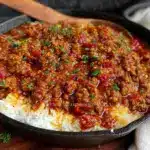 one pan ground beef rice - featured image