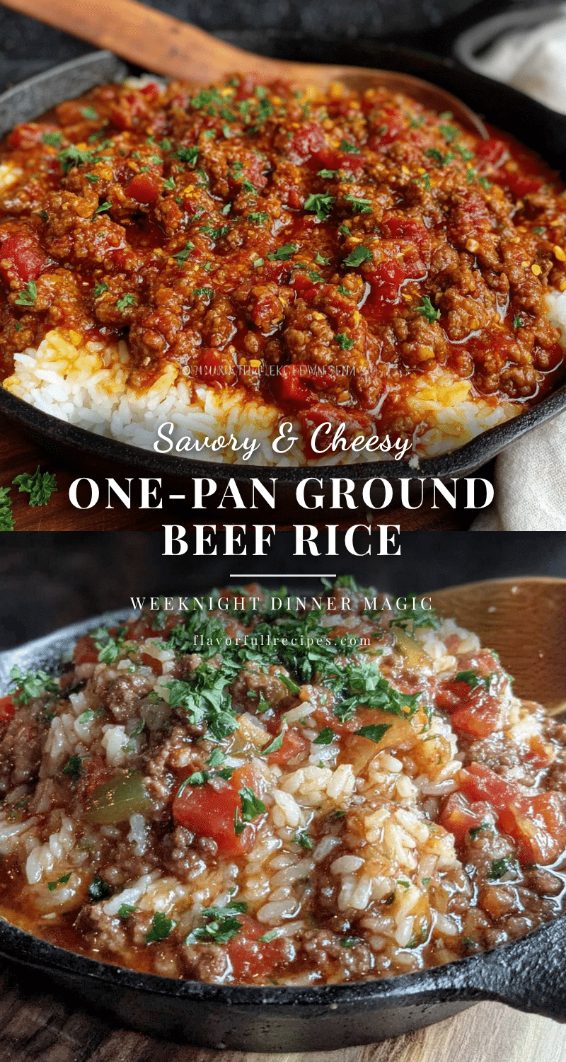 one pan ground beef rice recipe