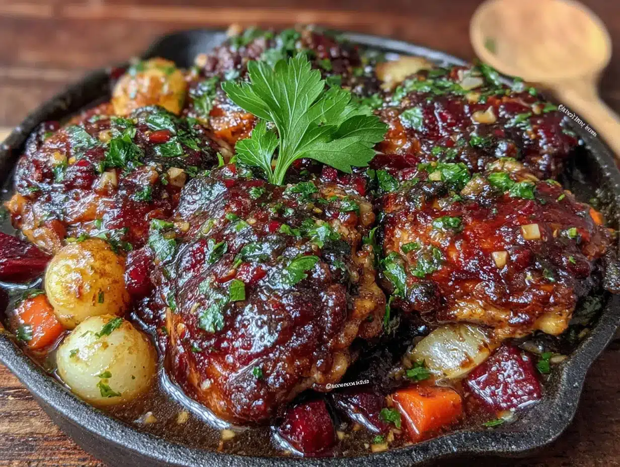 one-pan honey garlic chicken preparation steps
