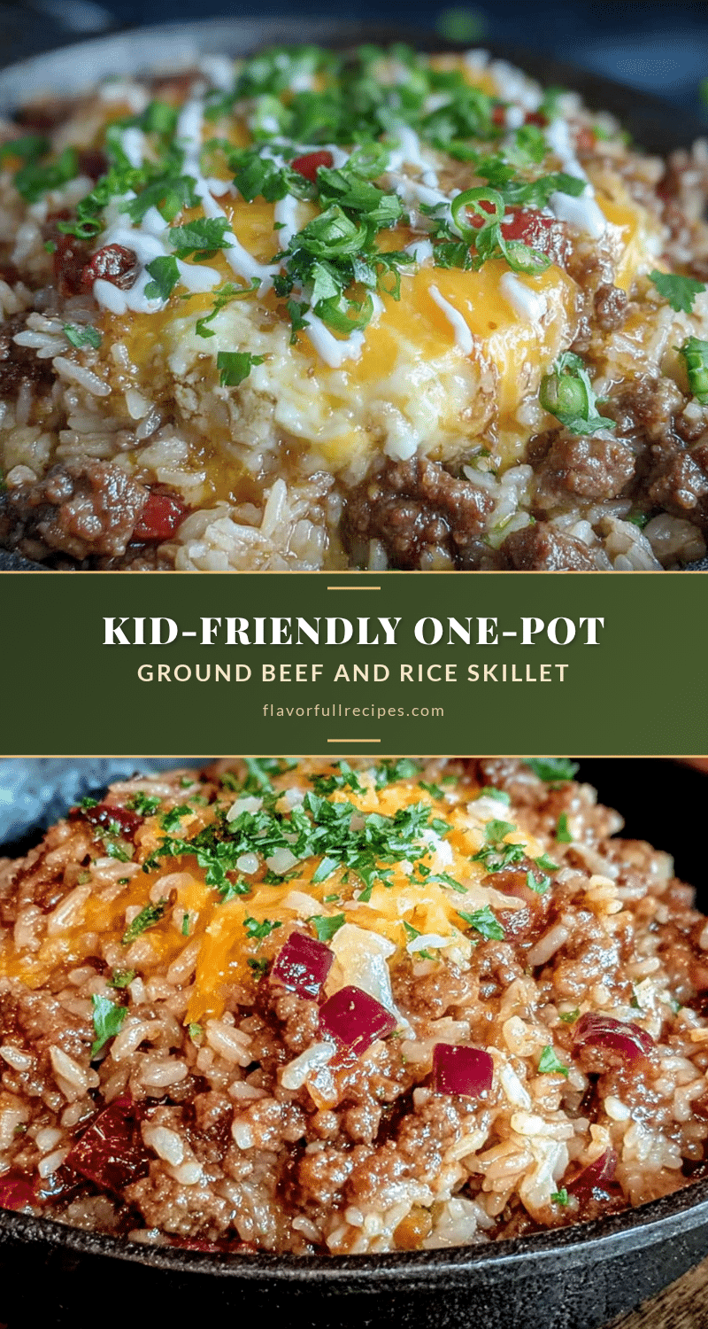 one-pot ground beef and rice skillet recipe