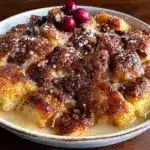 overnight eggnog french toast casserole - featured image
