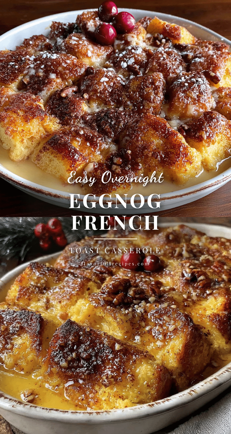 overnight eggnog french toast casserole recipe