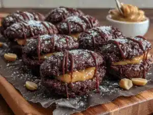 peanut butter brownie bites - featured image